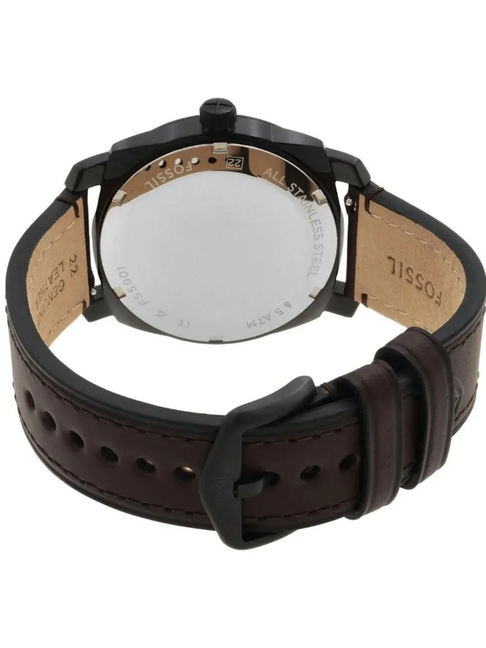 NWT Fossil Quartz Black Dial Men's Watch